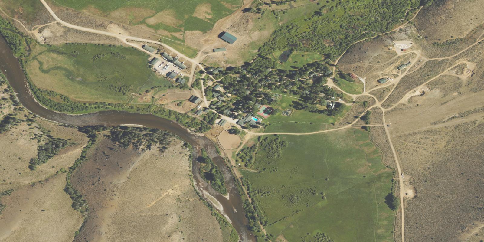 Satellite view of A-Bar-A Ranch Golf Course