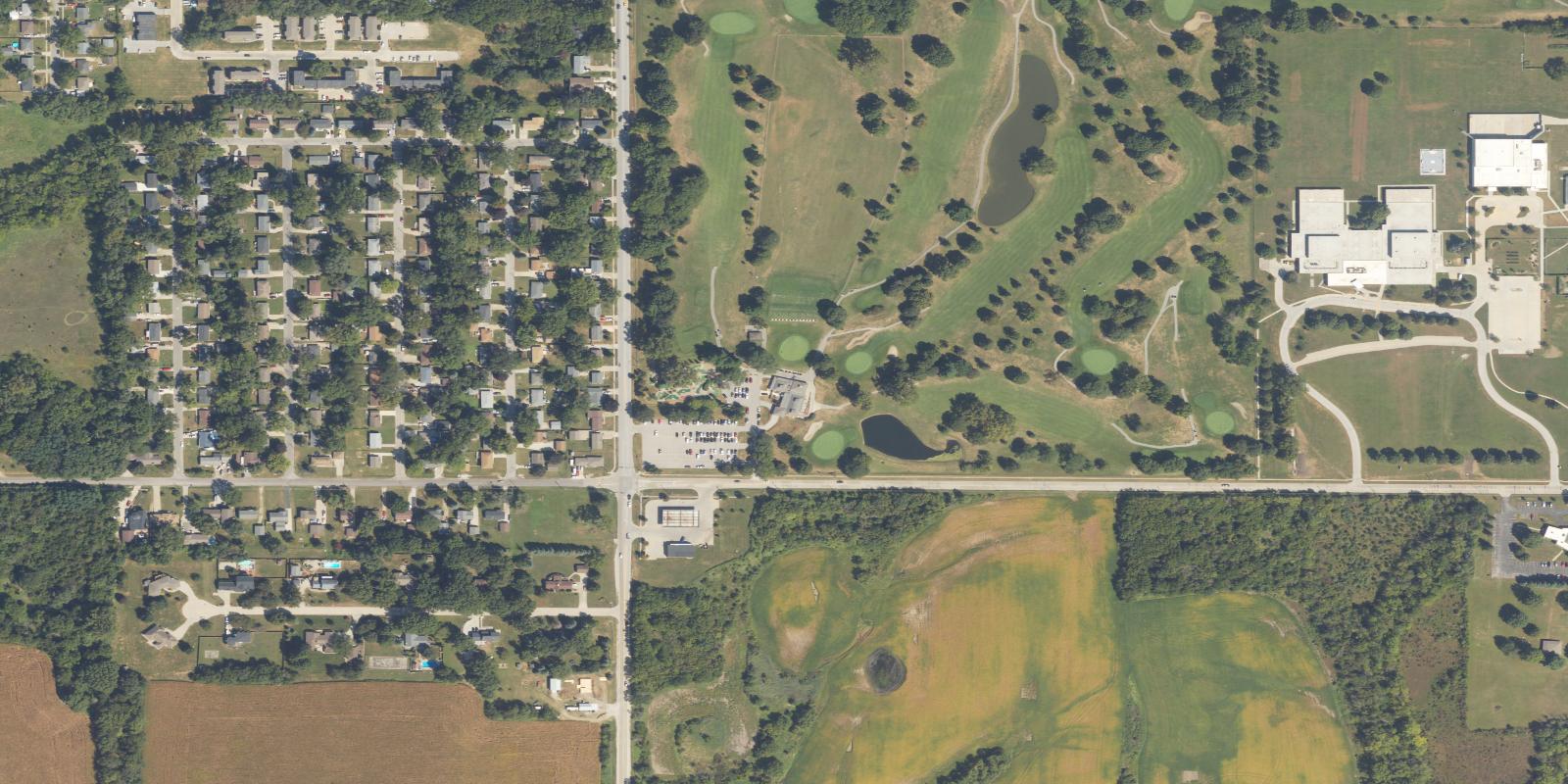Satellite view of A H Blank Municipal Course