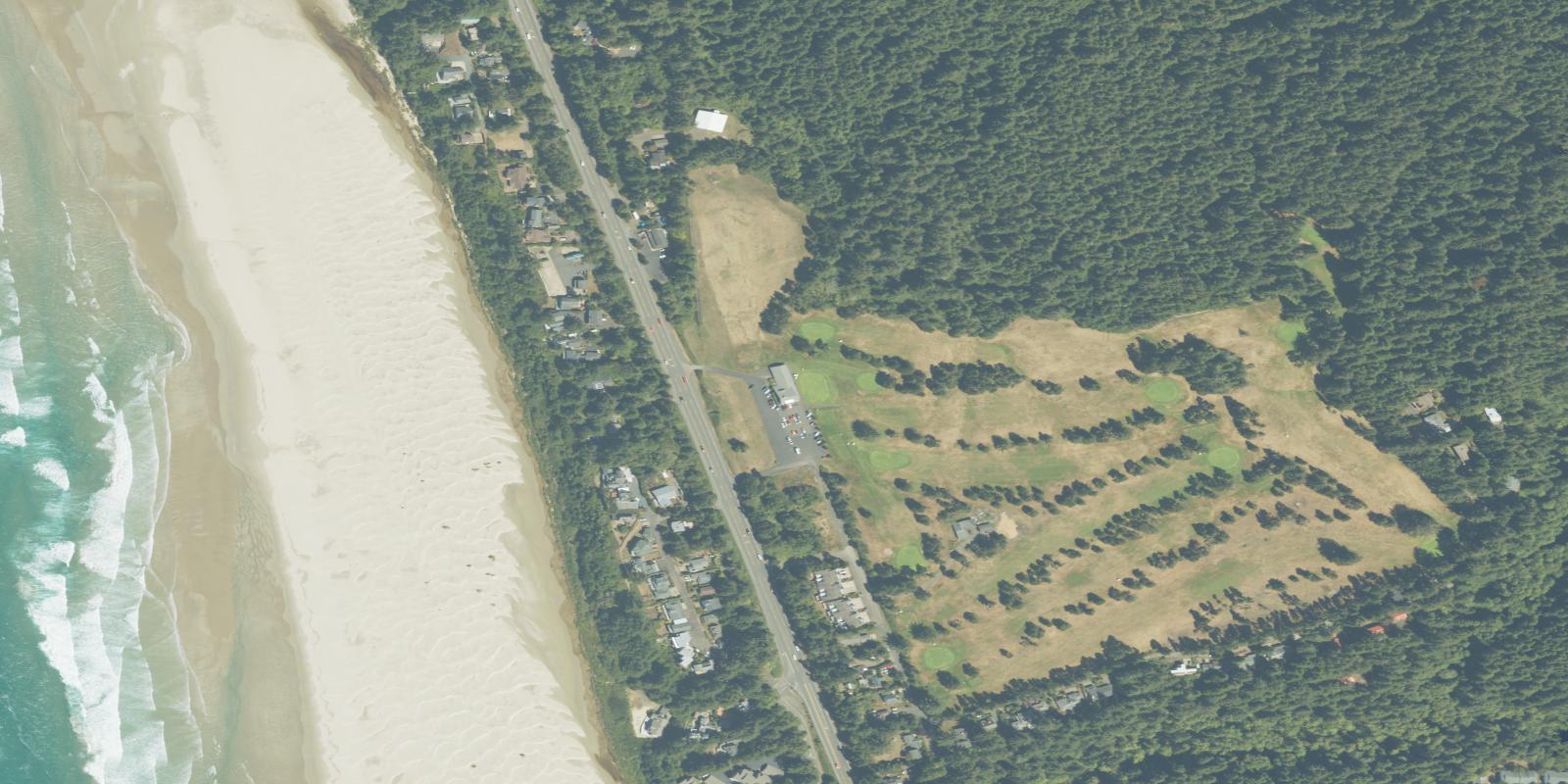 Satellite view of Agate Beach Golf Course
