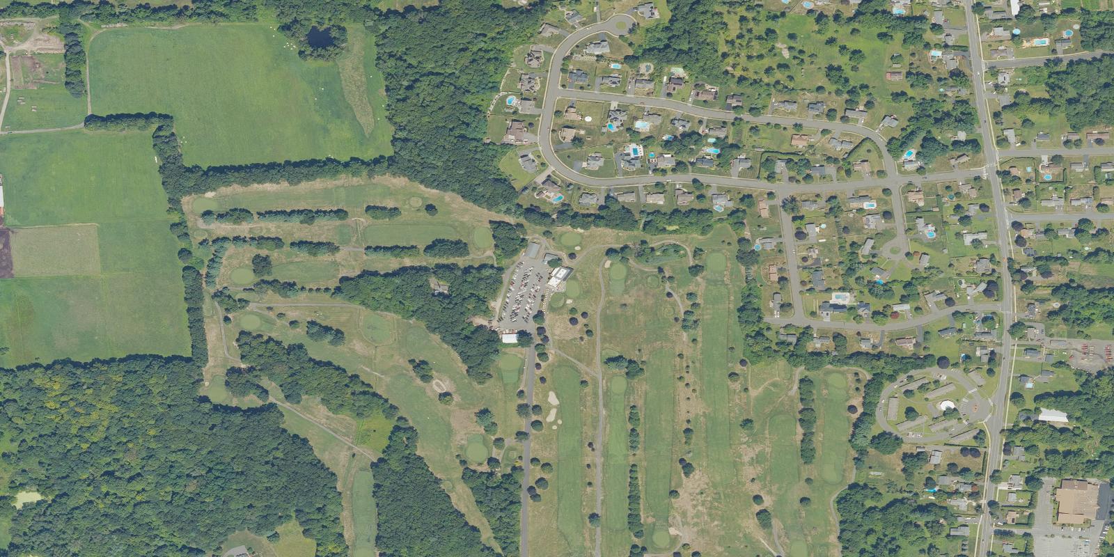 Satellite view of Agawam Municipal Golf Course
