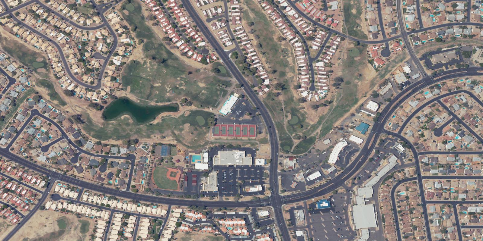 Satellite view of Ahwatukee Country Club