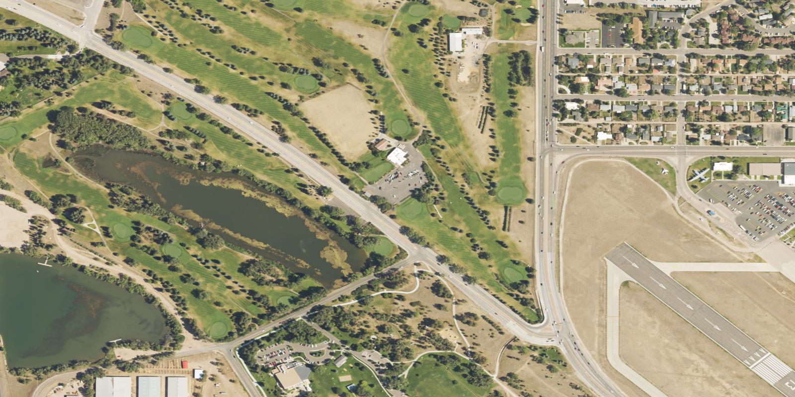 Satellite view of Airport Golf Club