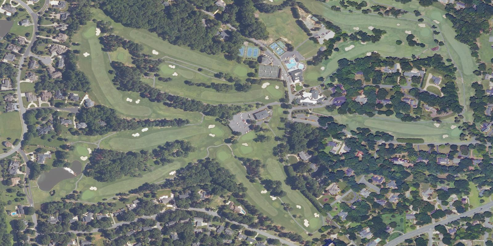 Satellite view of Alamance Country Club