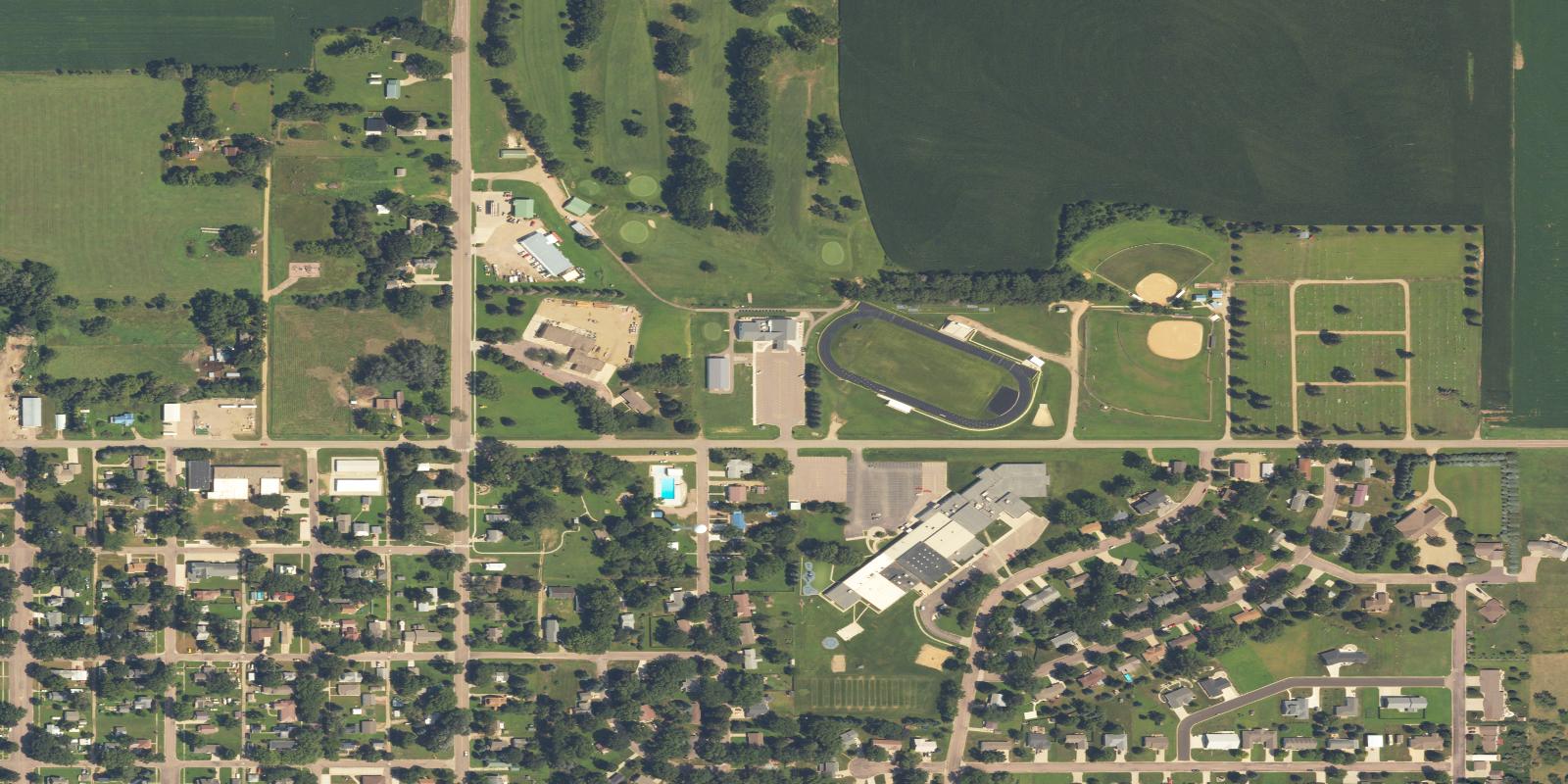 Satellite view of Alcester Golf Club