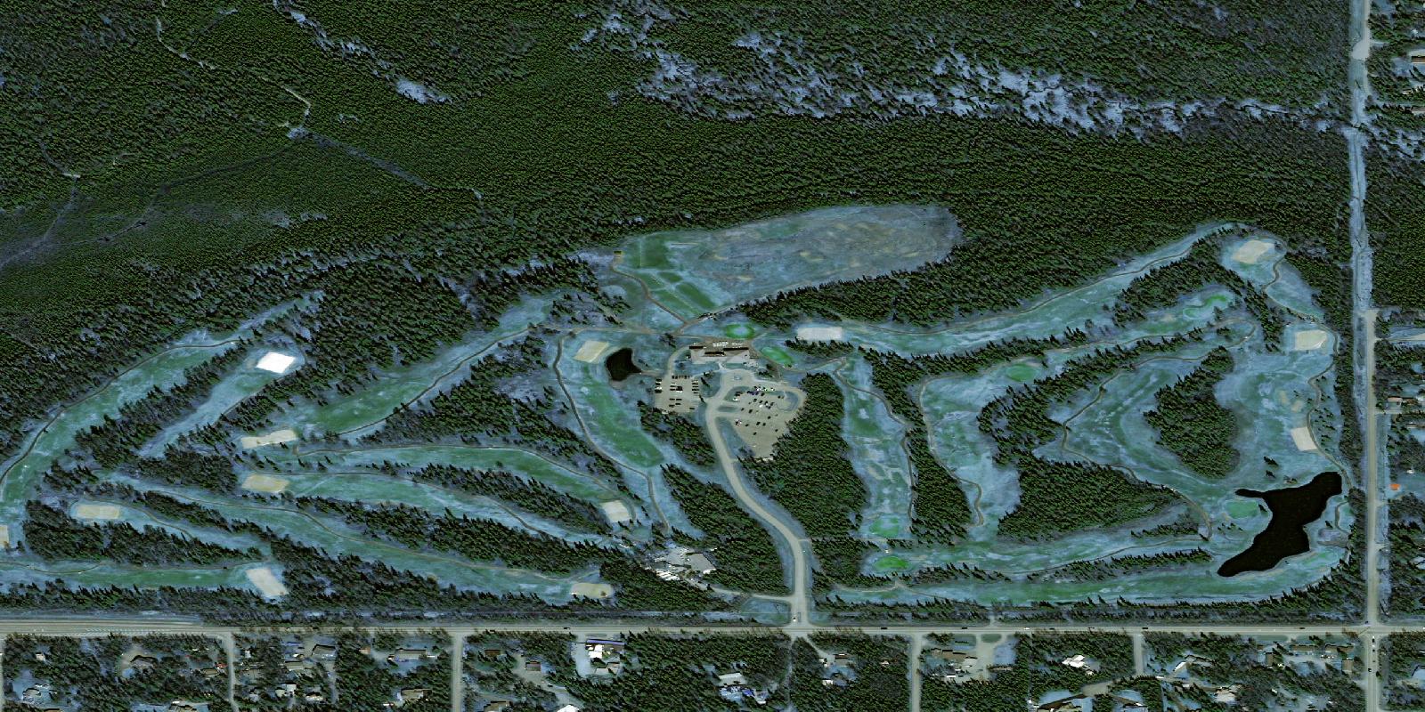 Satellite view of Anchorage Golf Course