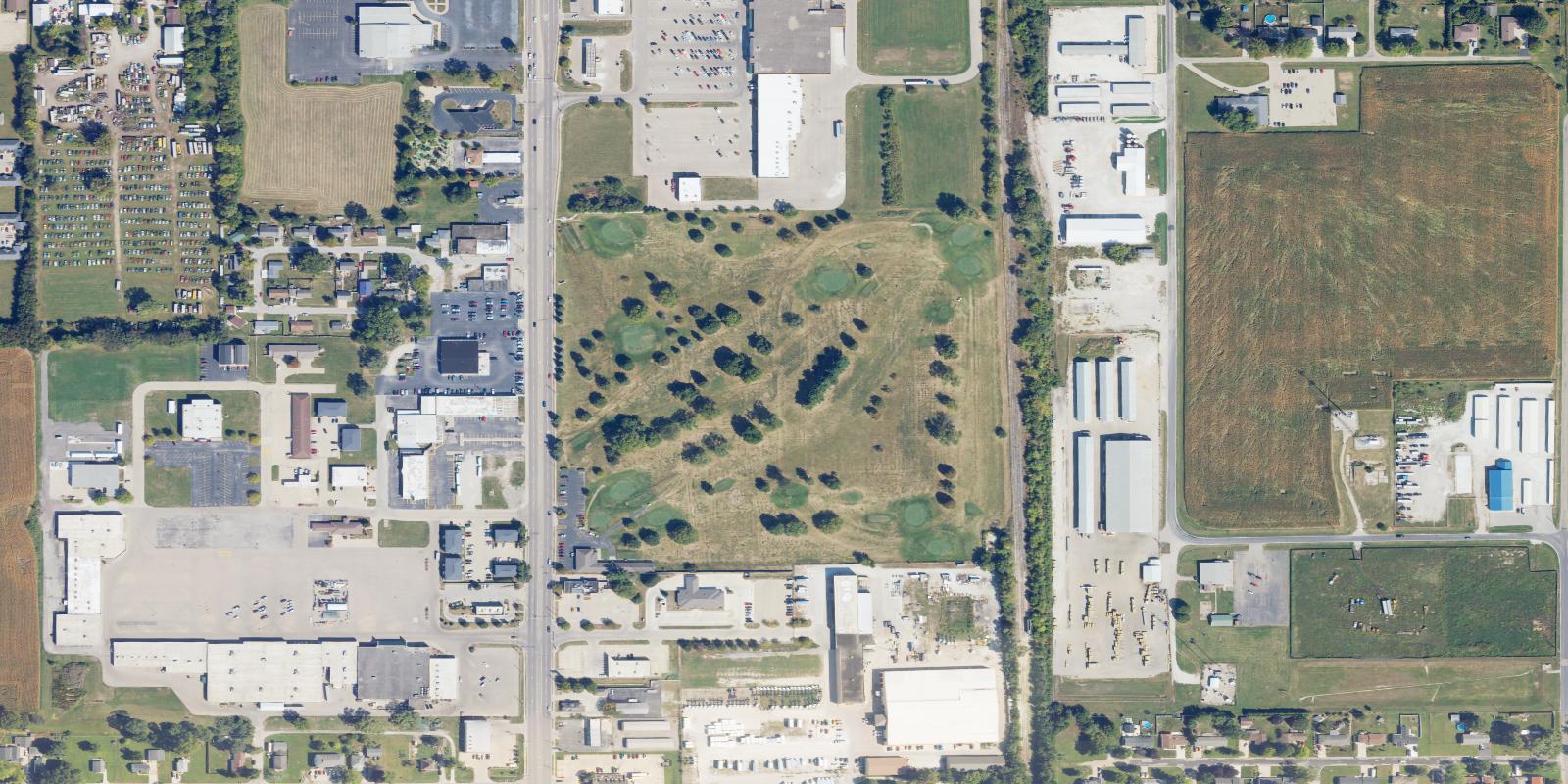 Satellite view of Anderson Fields Golf Course