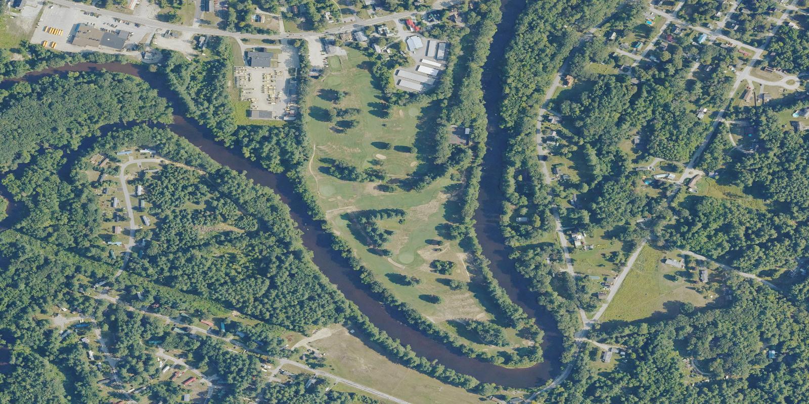 Satellite view of Angus Lea Golf Course