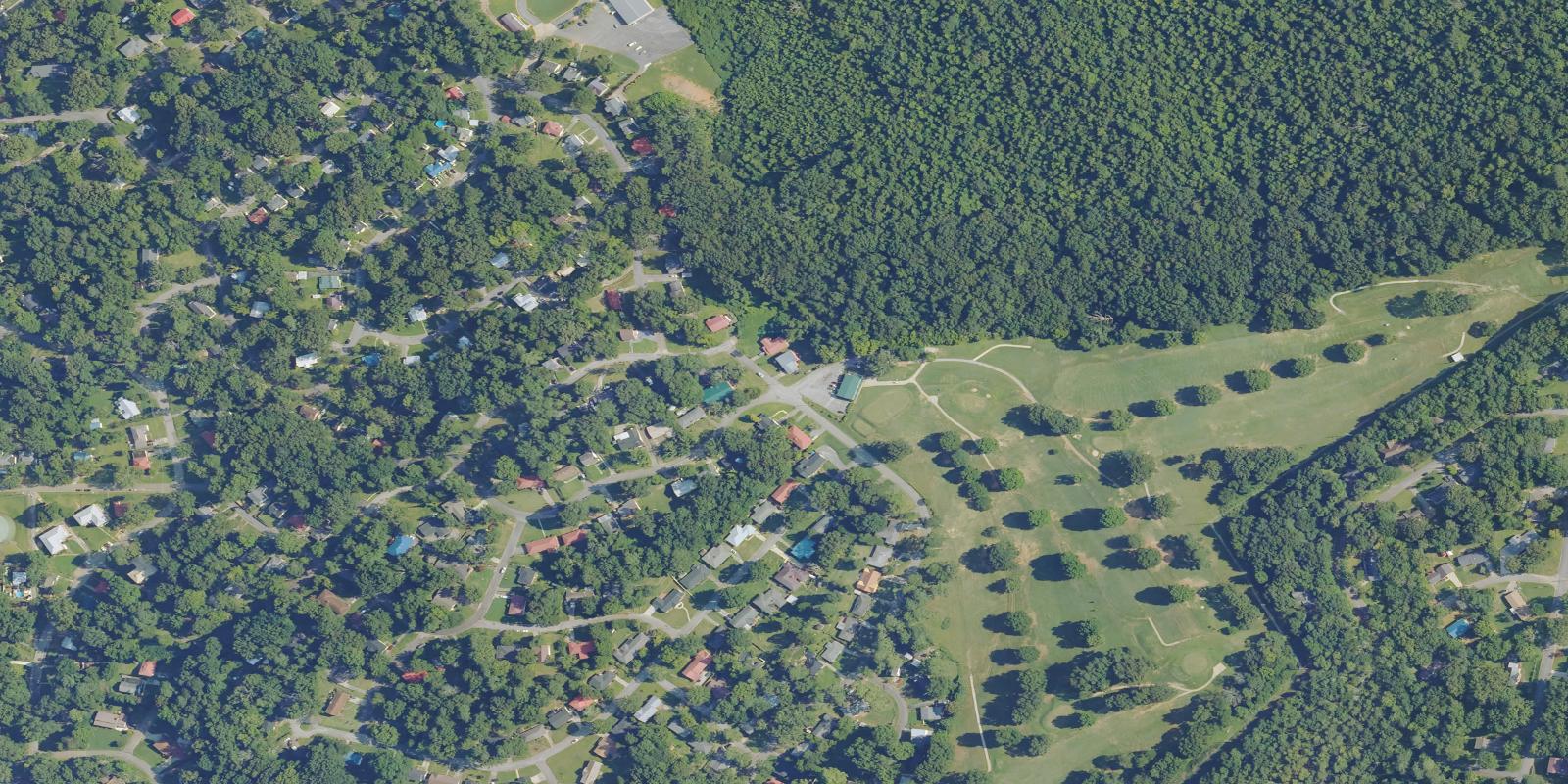 Satellite view of Anniston Municipal Golf Course