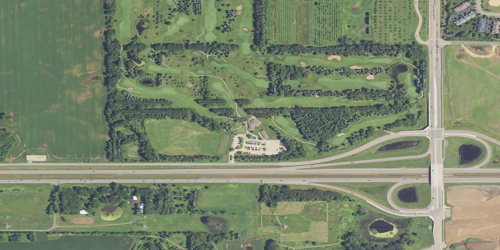Satellite view of Applewood Hills Golf Course
