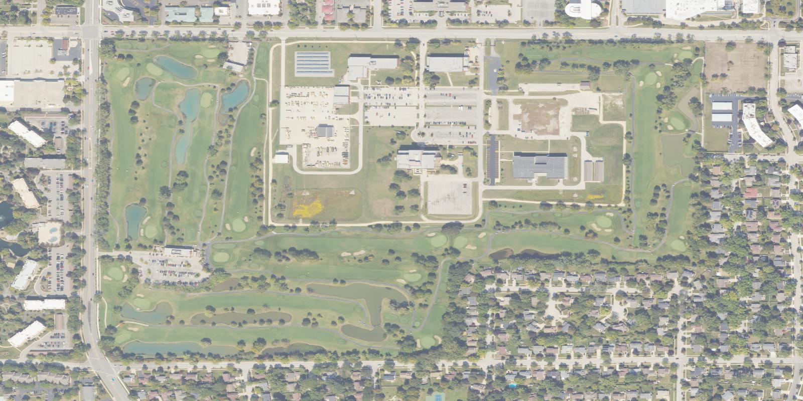Satellite view of Arlington Lakes Golf Course