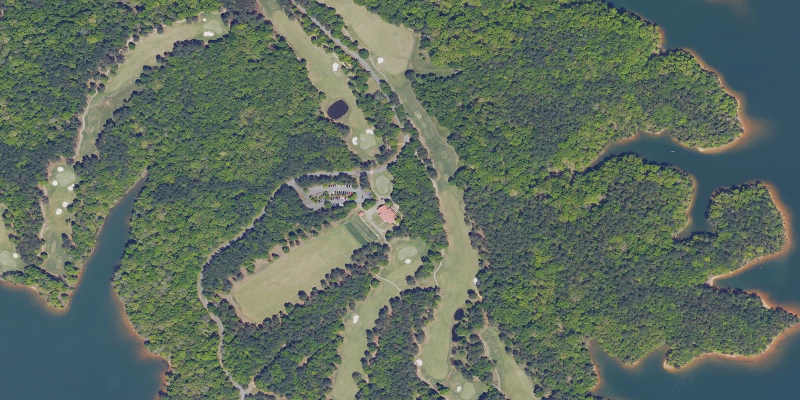 Satellite view of Arrowhead Pointe Golf Course At Richard B. Russell