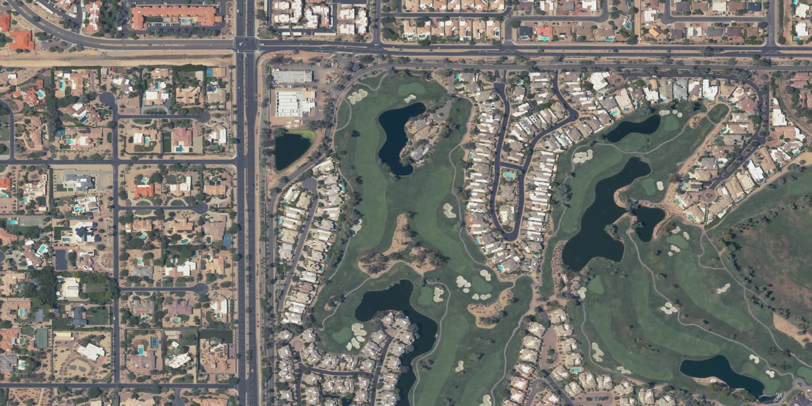 Satellite view of Arroyo Lakes At Gainey Ranch Golf Club