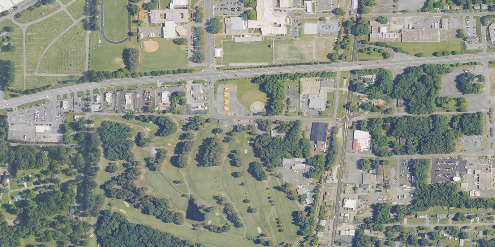 Satellite view of Asheboro Municipal Golf Course