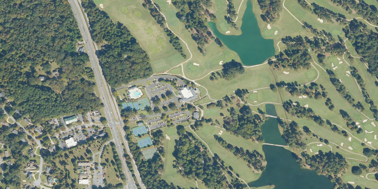 Satellite view of Athens Country Club