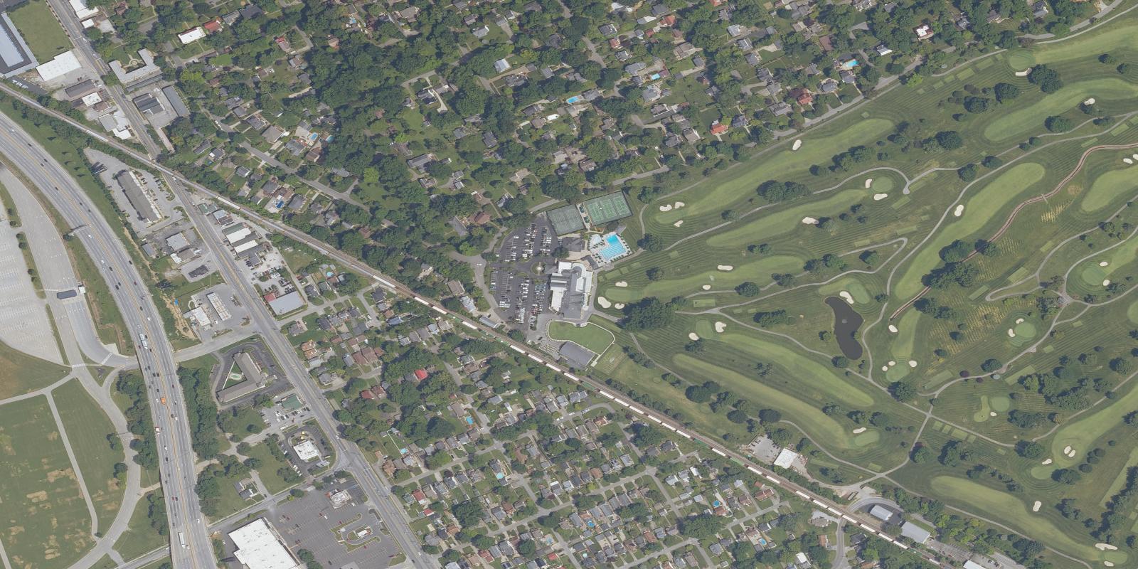 Satellite view of Audubon Country Club