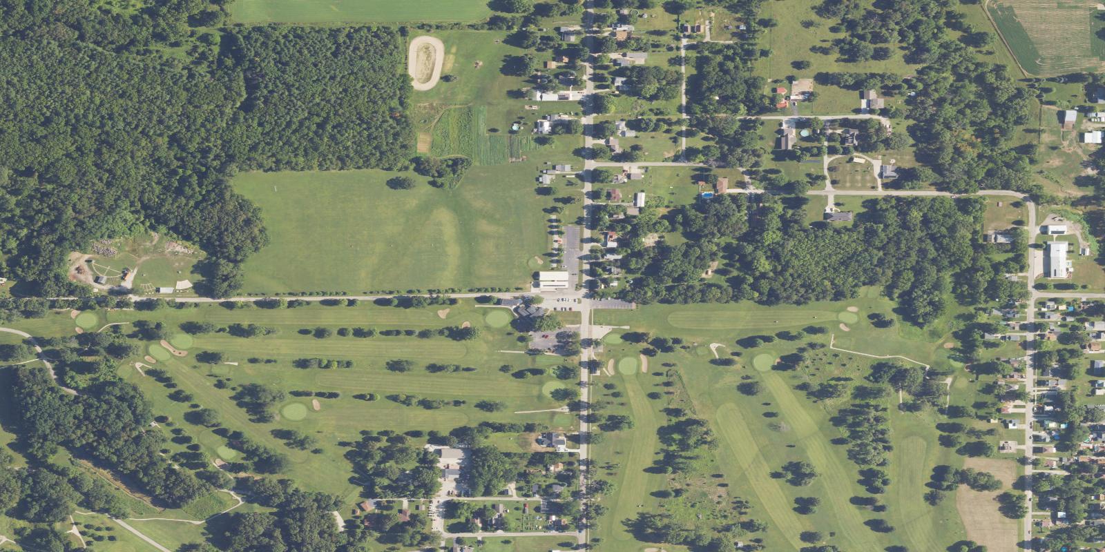 Satellite view of Baker Park Golf Course