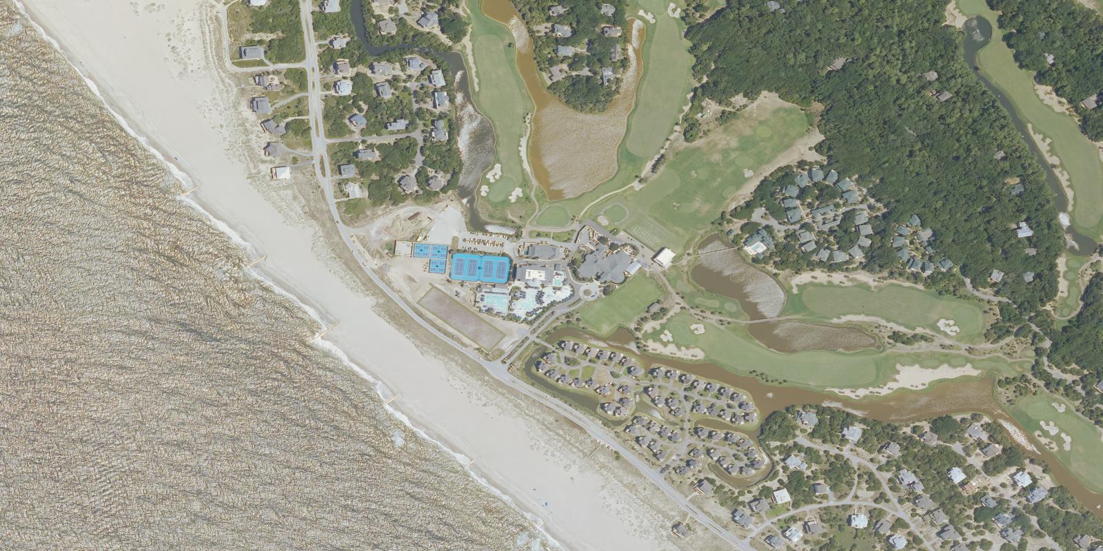 Satellite view of Bald Head Island Country Club