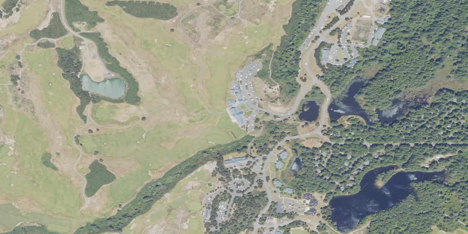 Satellite view of Bandon Dunes