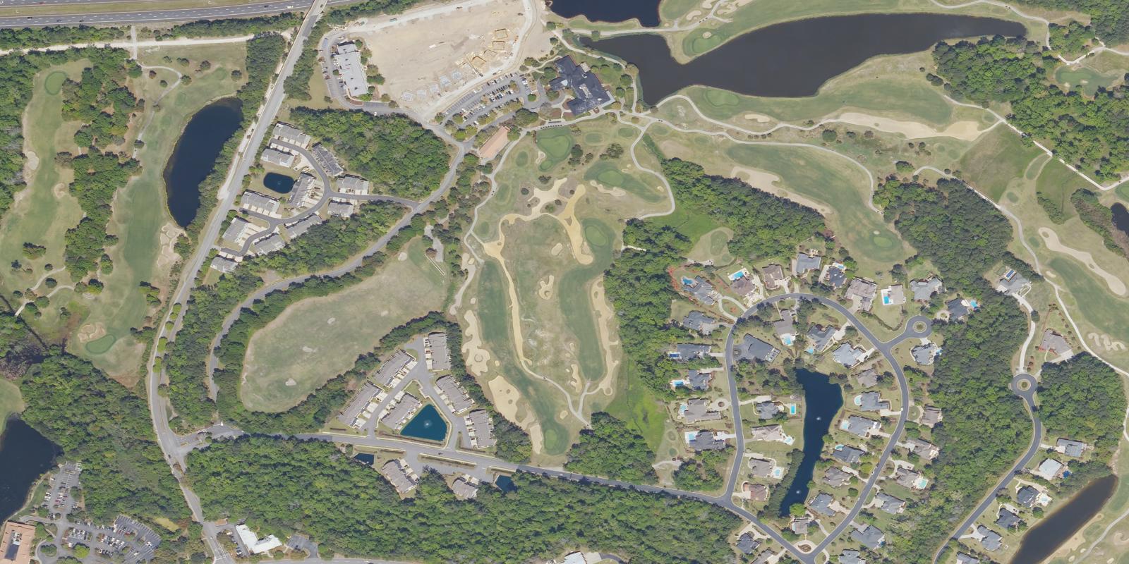 Satellite view of Barefoot Resort Golf Dye Course