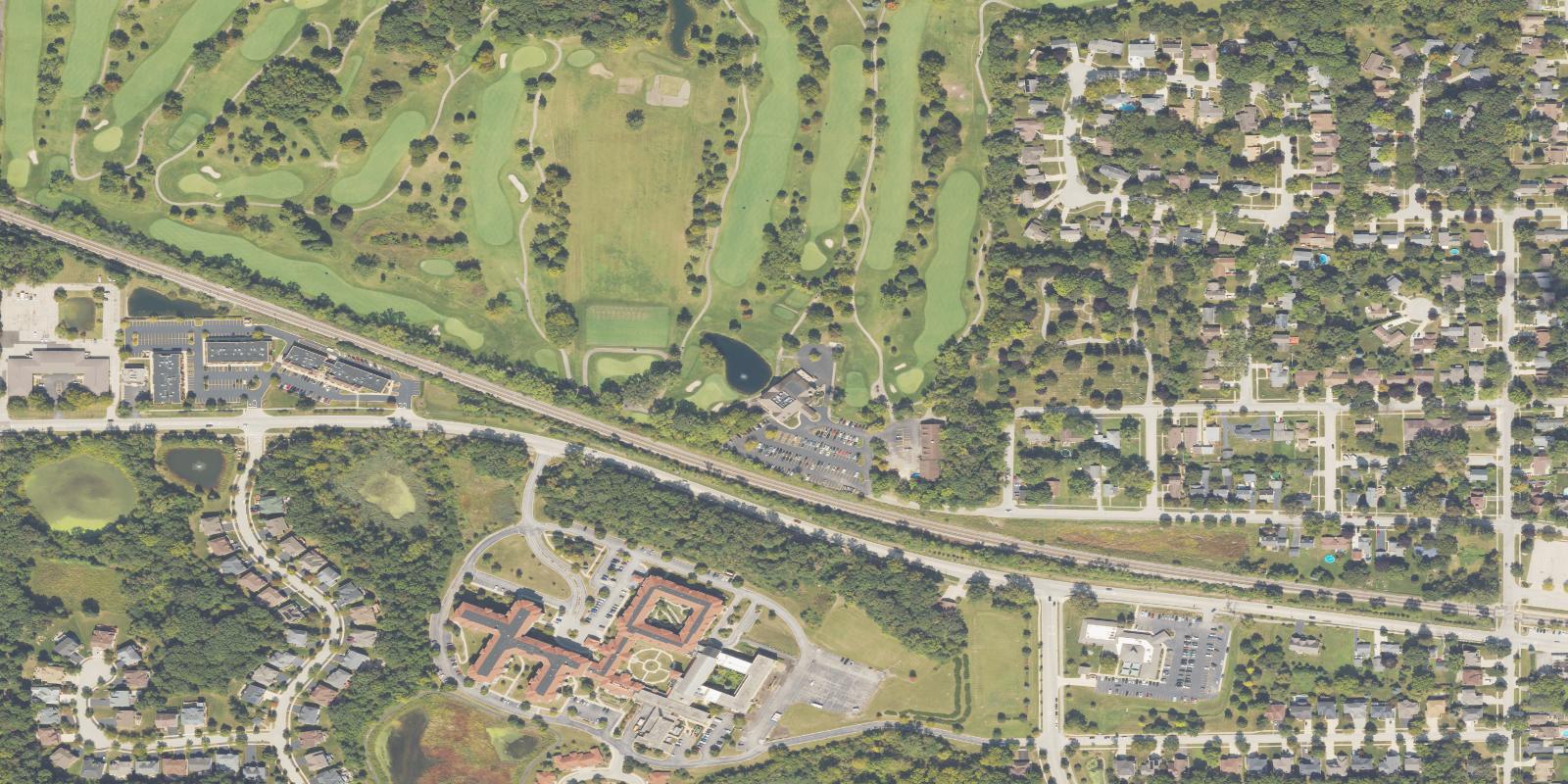 Satellite view of Bartlett Hills Golf Course