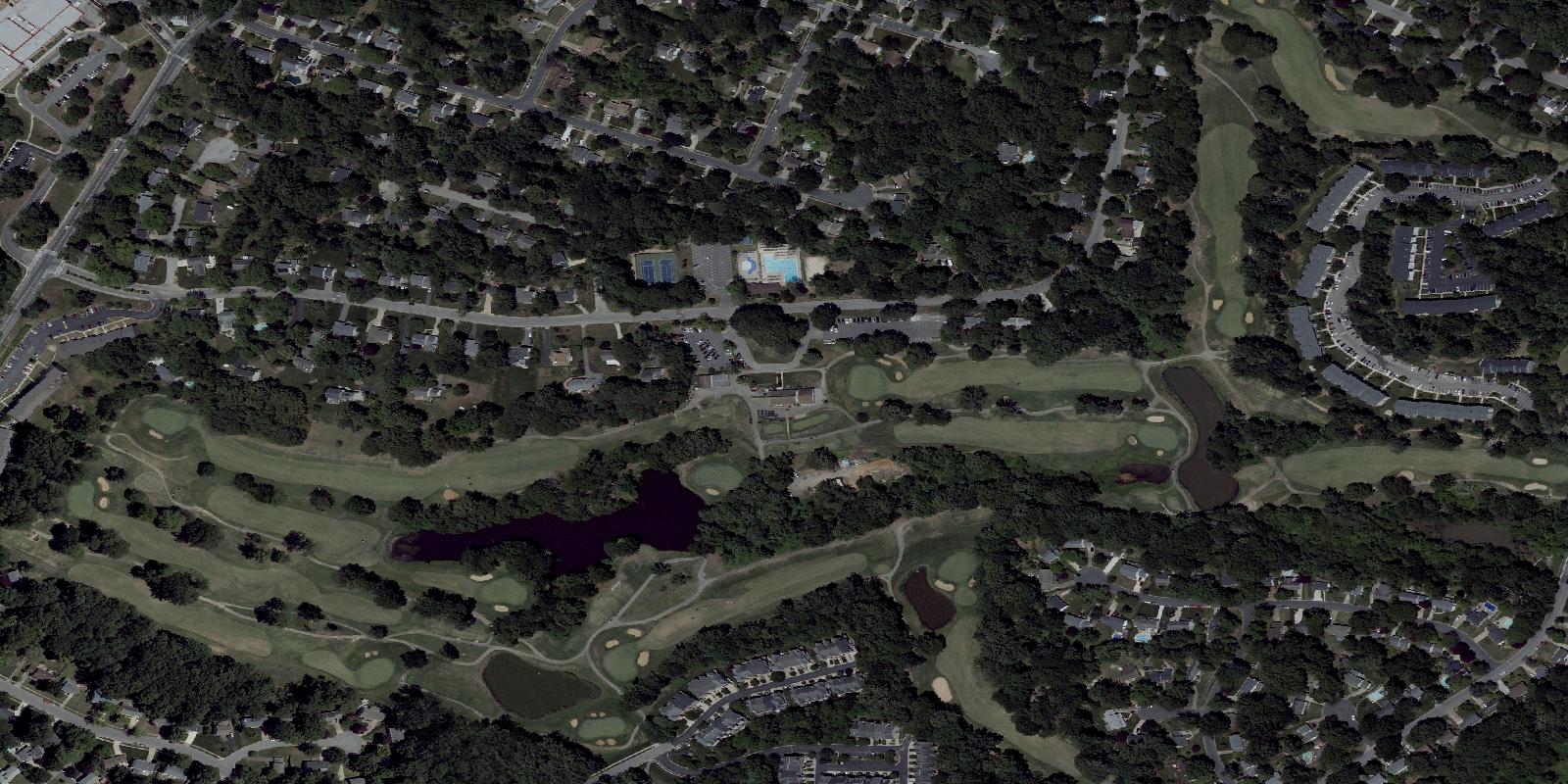Satellite view of Bay Hills Golf Club MD