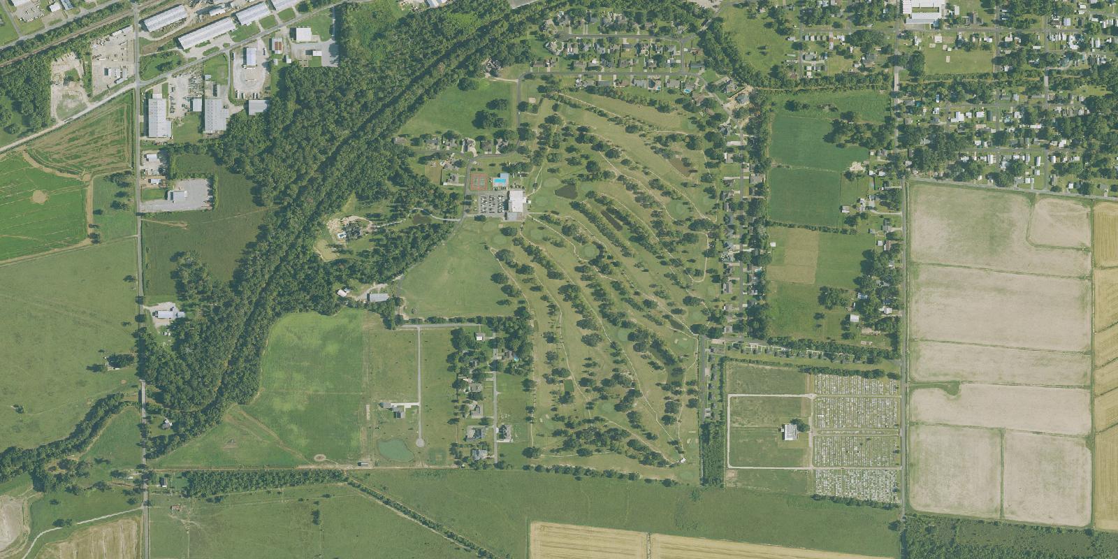 Satellite view of Bayou Bend Country Club