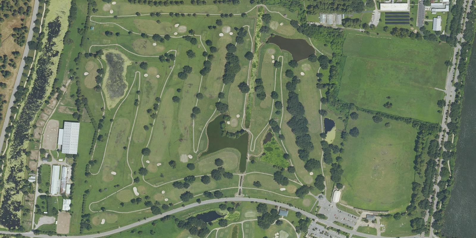 Satellite view of Bayou Oaks at City Park – North Course