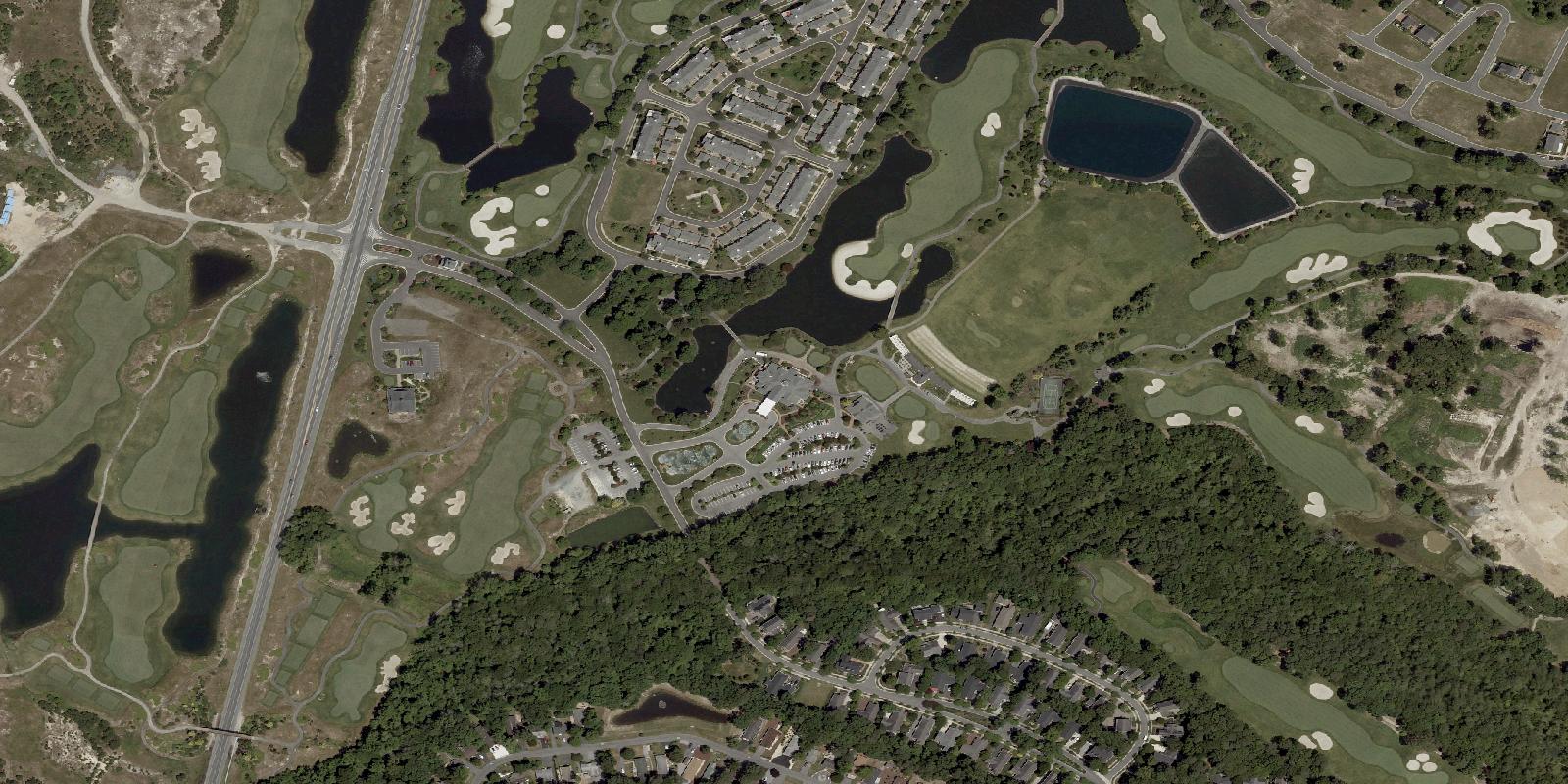 Satellite view of Baywood Greens