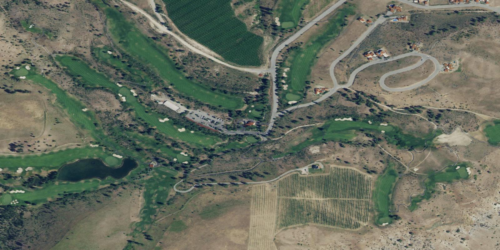 Satellite view of Bear Mountain Ranch Golf Course