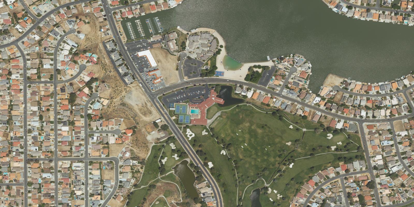 Satellite view of Bear Valley CC