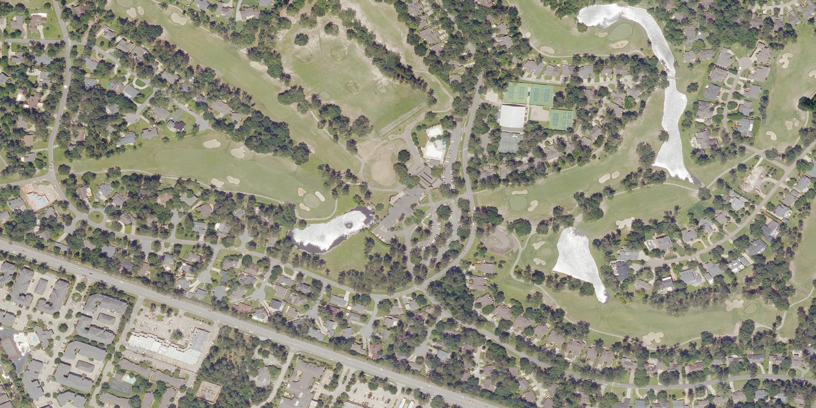 Satellite view of Beau Chene Country Club