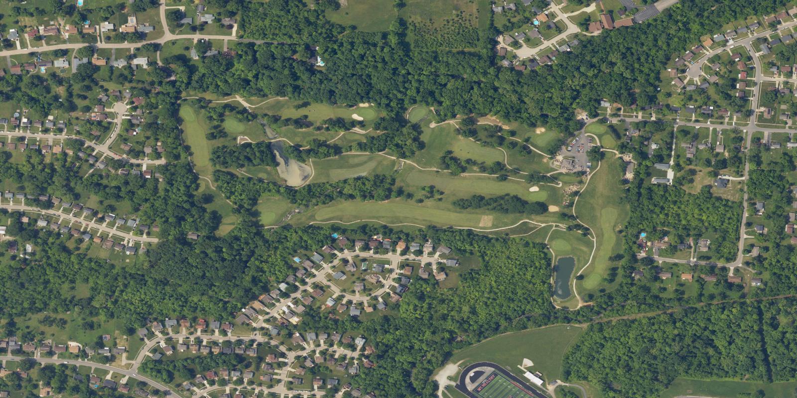 Satellite view of Beech Creek Golf Course
