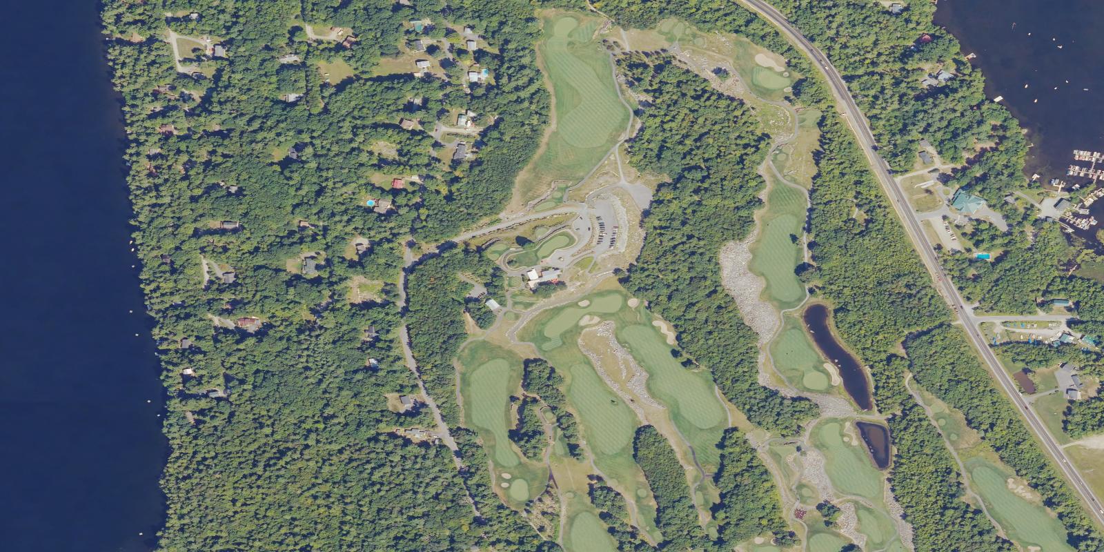 Satellite view of Belgrade Lakes Golf Club