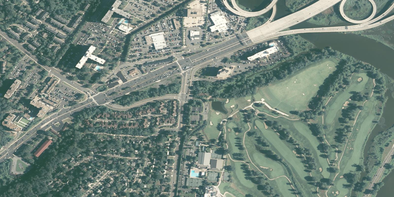 Satellite view of Belle Haven Country Club
