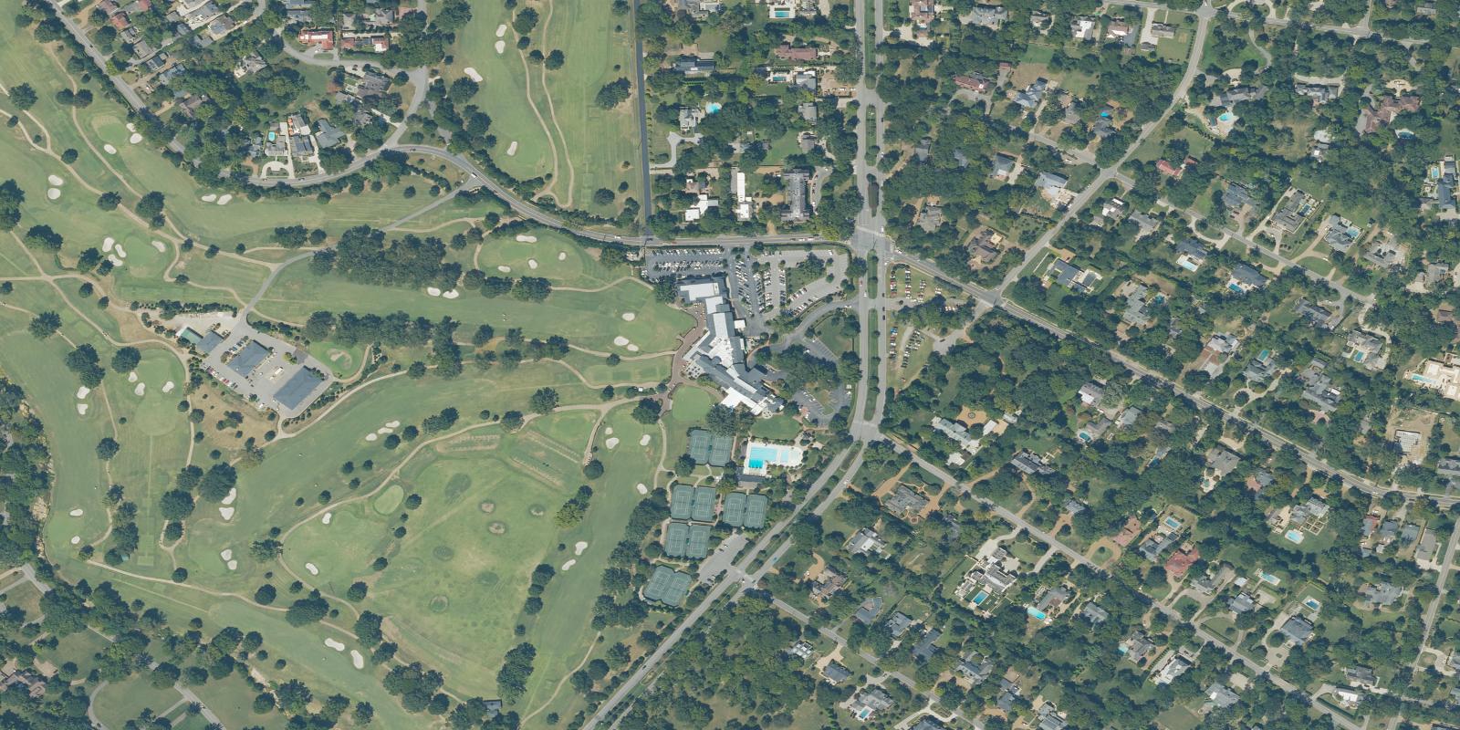 Satellite view of Belle Meade Country Club
