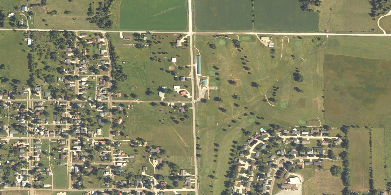 Satellite view of Belle Plaine Country Club