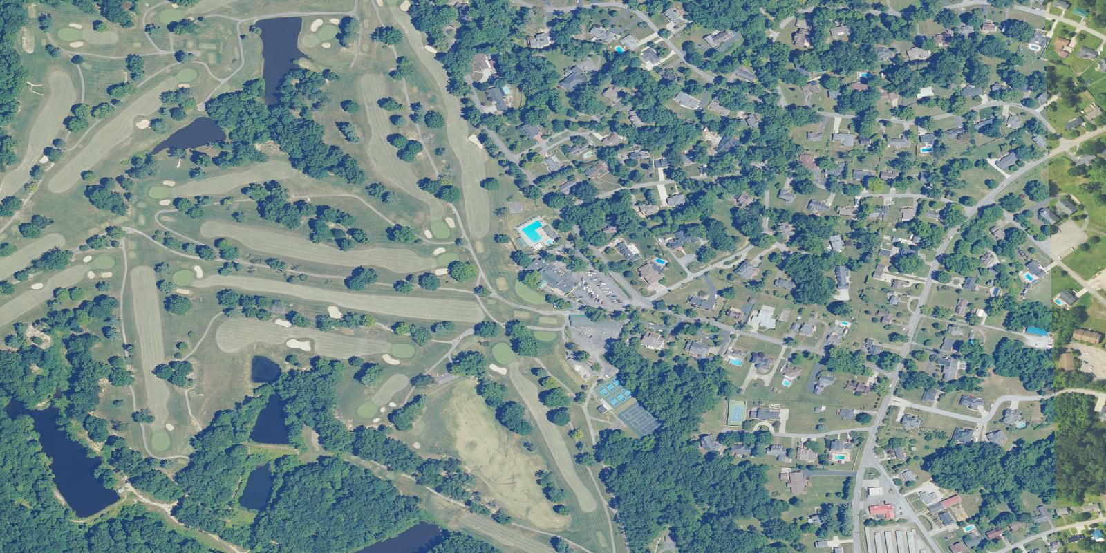 Satellite view of Bellefonte Country Club