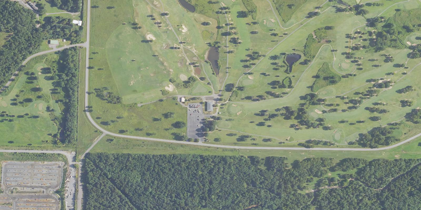 Satellite view of Ben Geren Regional Park Golf Course