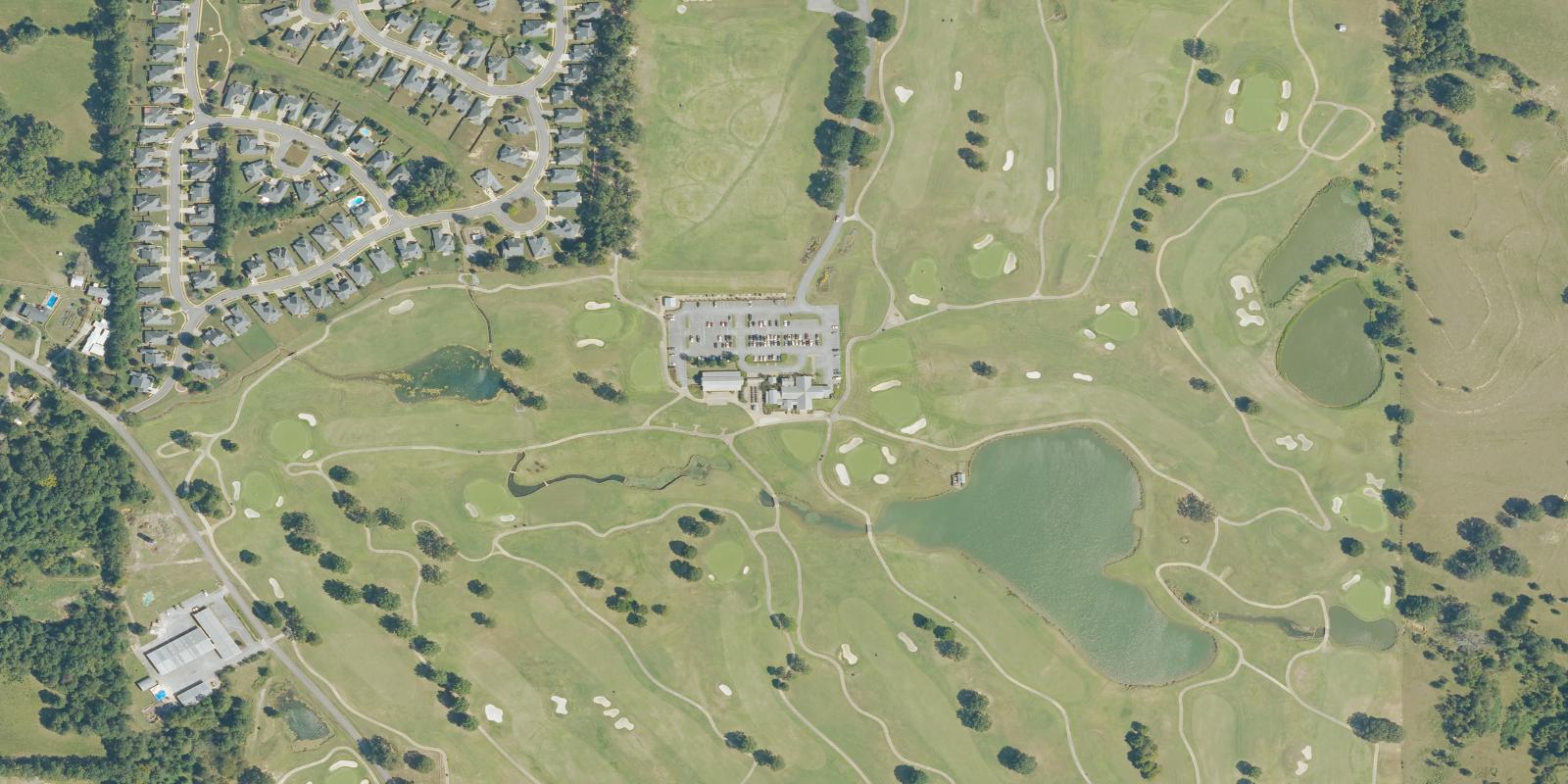 Satellite view of Bent Brook Golf Course