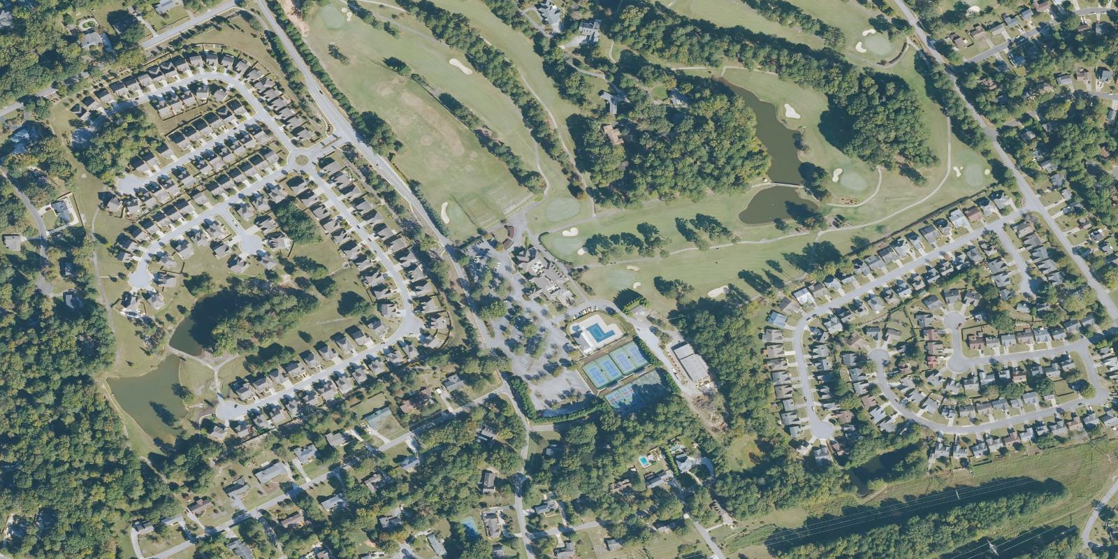 Satellite view of Berkeley Hills Country Club