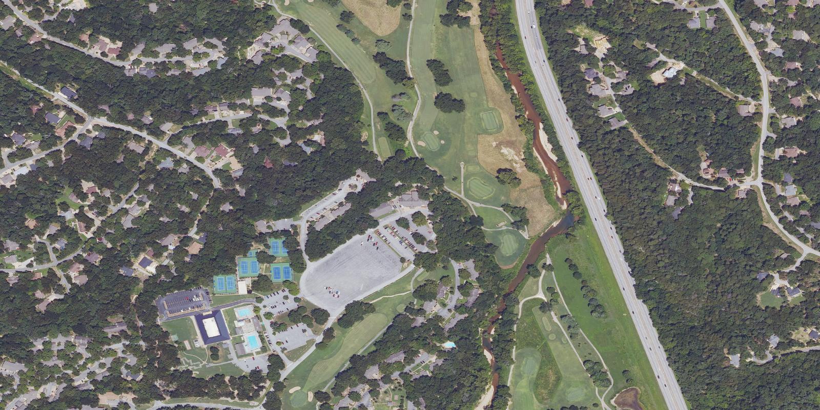 Satellite view of Berksdale Golf Course