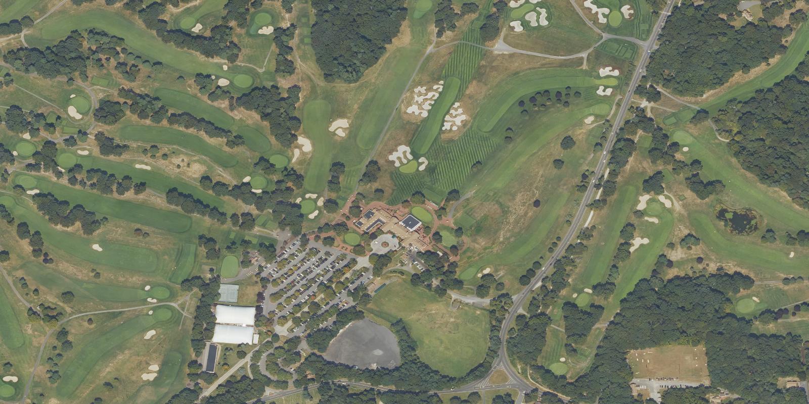 Satellite view of Bethpage Black