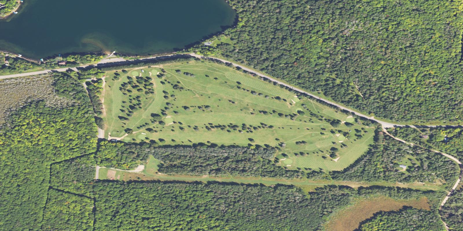 Satellite view of Big Sand Lake Club Golf Course