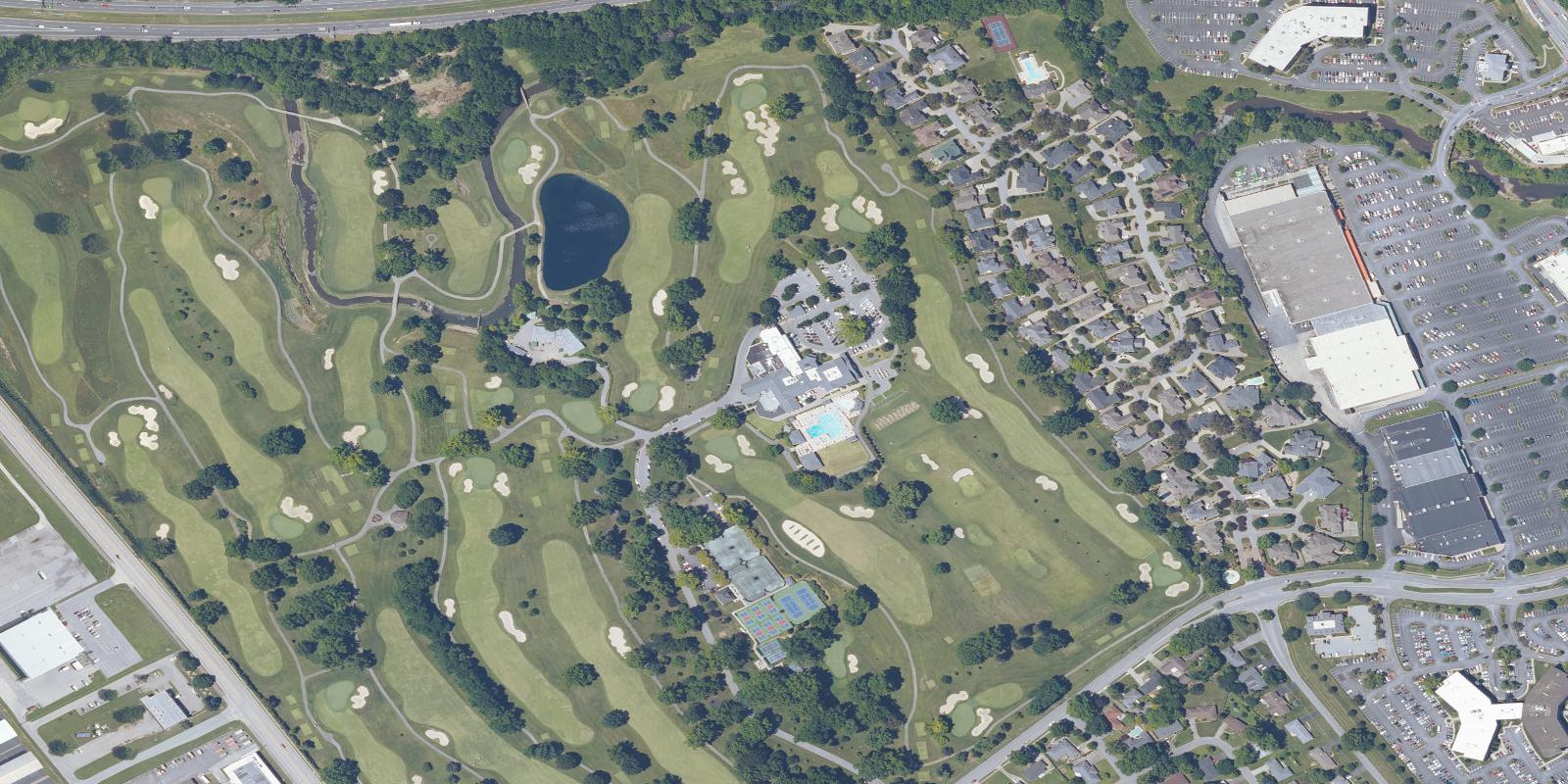 Satellite view of Big Spring Country Club