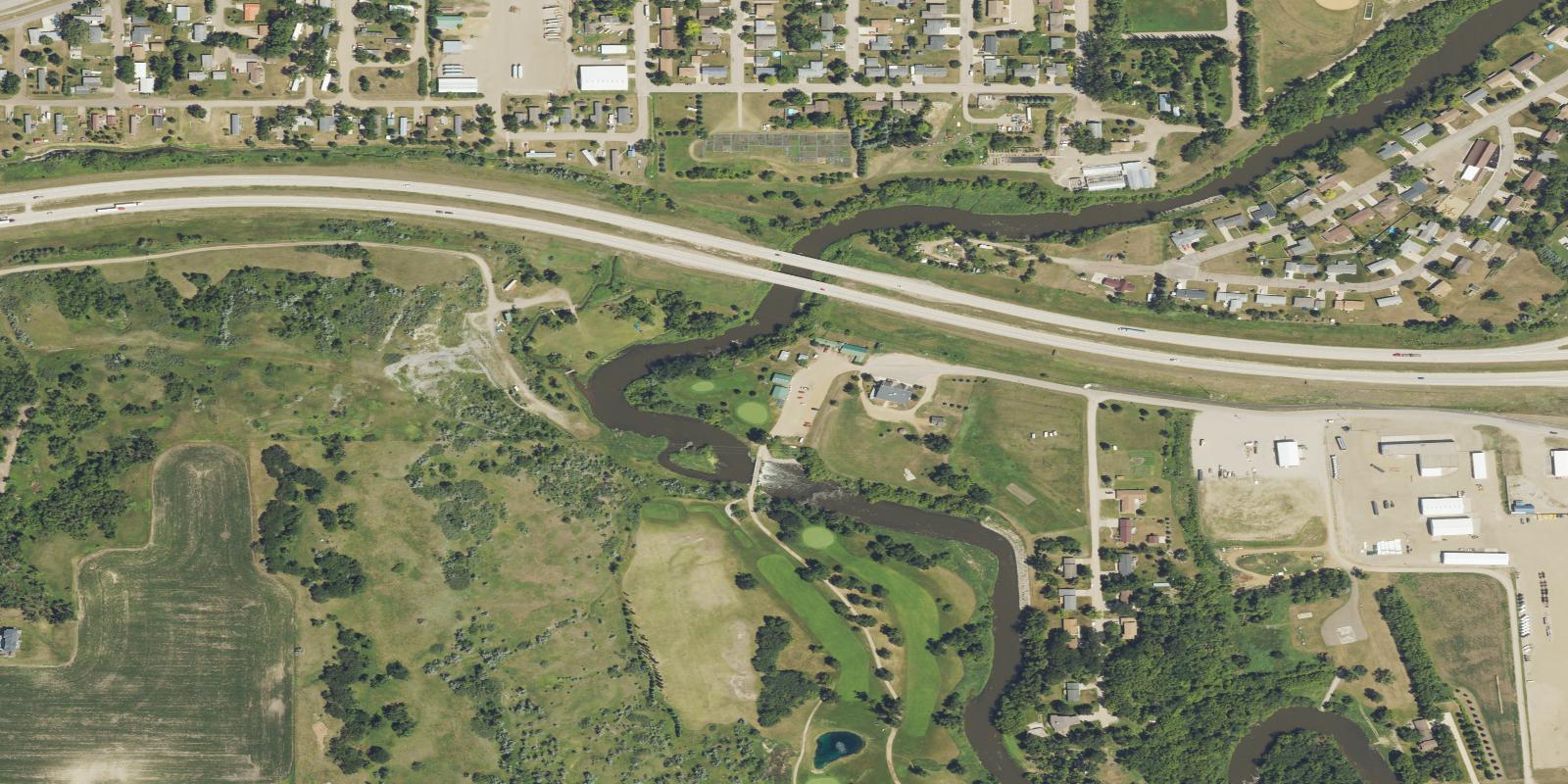 Satellite view of Bjornson Park Golf Course