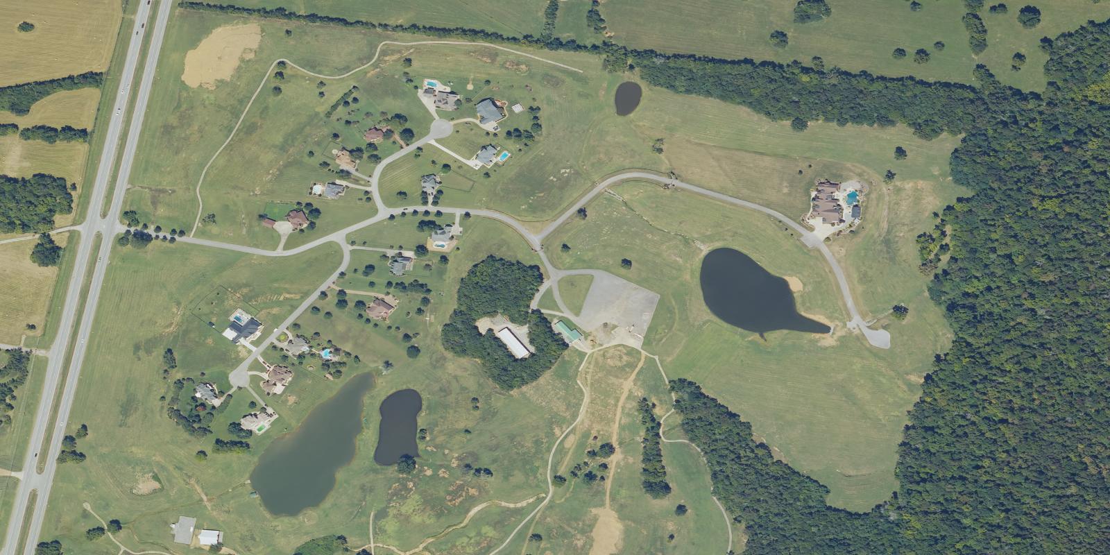 Satellite view of Blackberry Ridge Golf Club