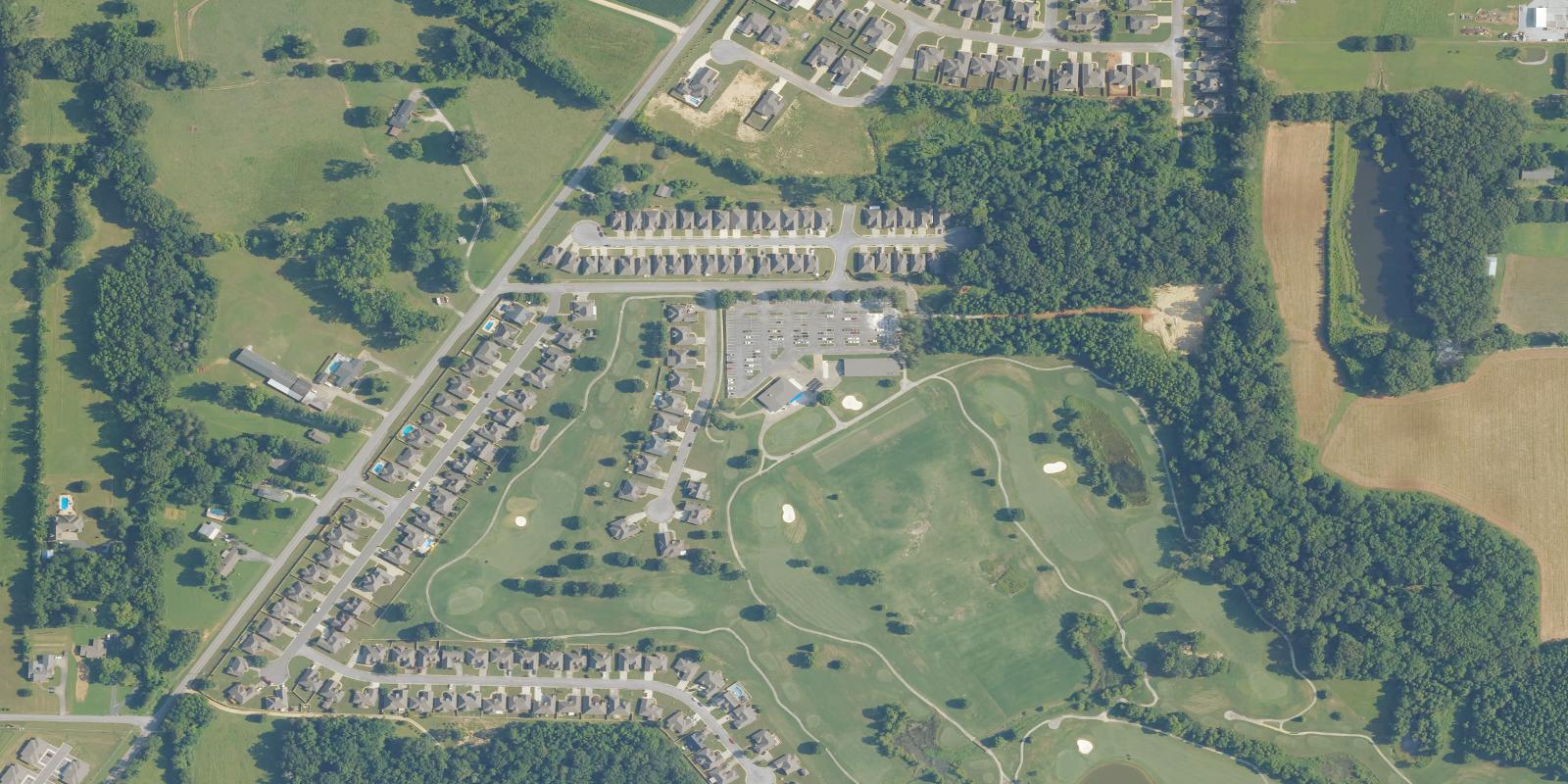 Satellite view of Blackberry Trail Golf Course