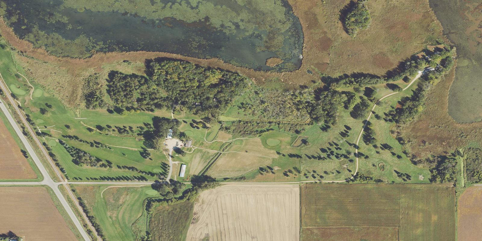 Satellite view of Blooming Prairie Country Club