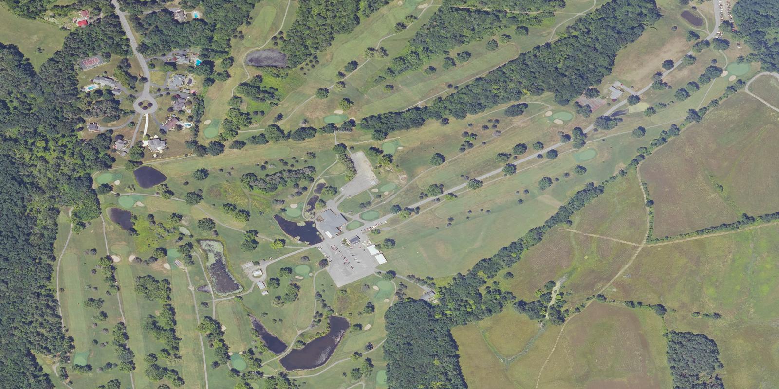 Satellite view of Blue Red At Western Turnpike Golf Course