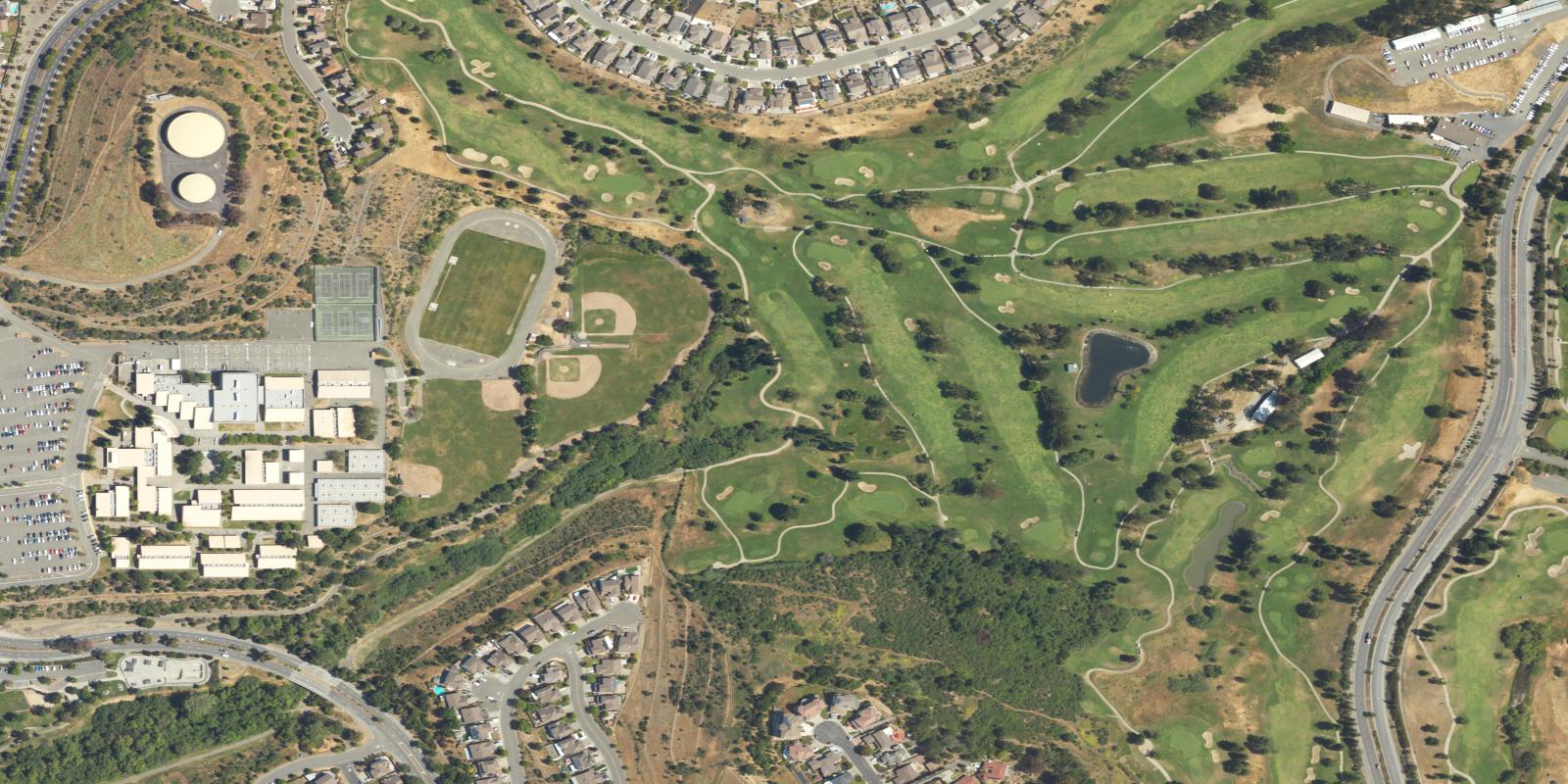 Satellite view of Blue Rock Springs Golf Course West
